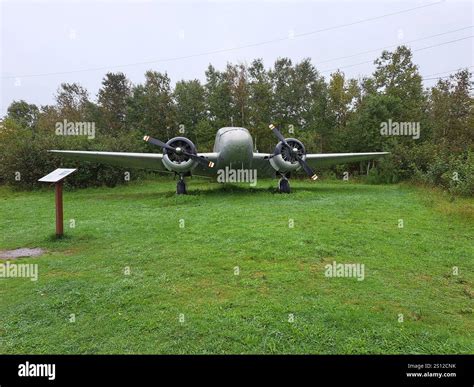 Beech 18S Expeditor light bomber aircraft at the North Atlantic ...