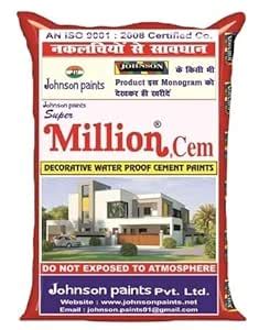 Johnson Paints Super Million Cem Cement Paint | Premium Smooth Finish ...