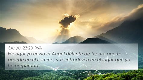 Éxodo 23:20 RVA 4K Wallpaper - He aquí yo envío el Angel delante de ti para
