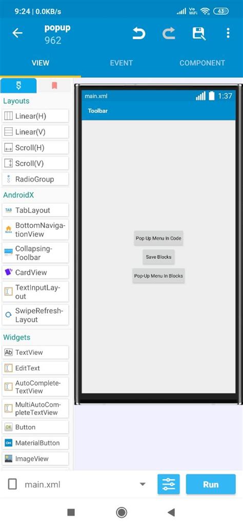 Sketchub • Pop-Up Menu