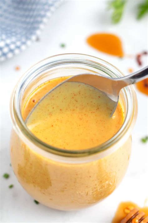 Ultimate Hot Honey Mustard Recipe (5 minutes!) - Borrowed Bites