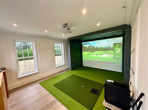 Custom Trackman Golf Simulator installation case study - Congleton , C