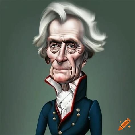 Caricature of andrew jackson on Craiyon