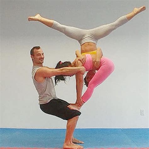 Alice Lau on Instagram: "Acro yoga - Trio pose with @niko_spartist and ...