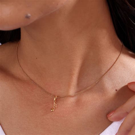 Quaver Touch 14KT Gold Pendant