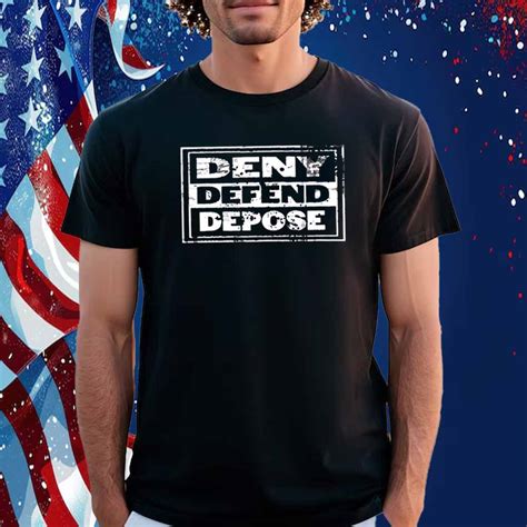 Oversized, Heavyweight DENY DEFEND DEPOSE Shirt