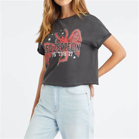 Led Zeppelin Icarus Crop Top | Led Zeppelin Women | Amplified