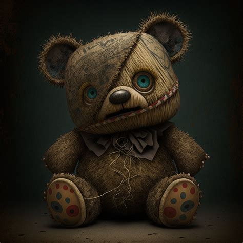 Haunting Twisted Teddy Bear AI Generated Digital Art - Etsy