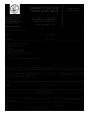 Illinois Disability Parking 2016-2025 Form - Fill Out and Sign ...