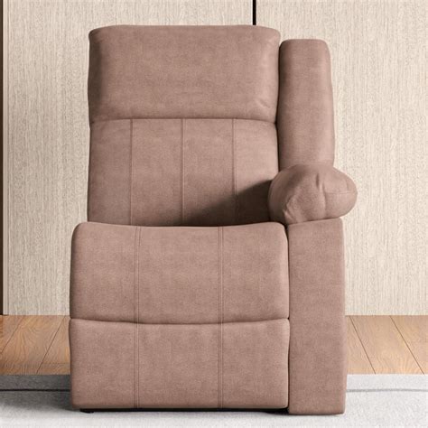 Buy Denver Fabric 1-Seater Right Arm Recliner - Brown from Home Centre ...