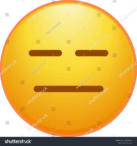 Expressionless Face Narrowed Eyes Emoji Stock Vector (Royalty Free ...