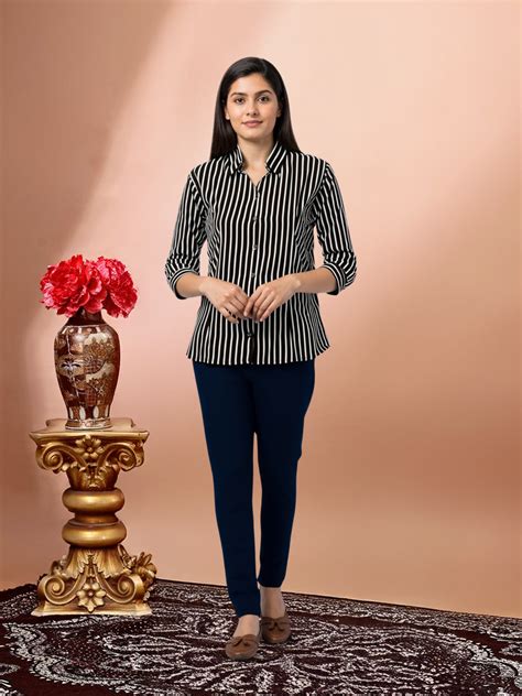 Women's Striped Formal Shirt