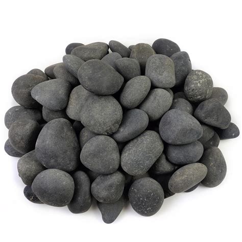 Amazon.com: FANTIAN 40 lbs Bulk Black River Rocks for Landscaping, 3-4 ...