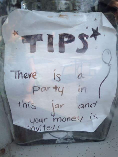 Funny Tip Jar | Tips There is a Party in This Jar
