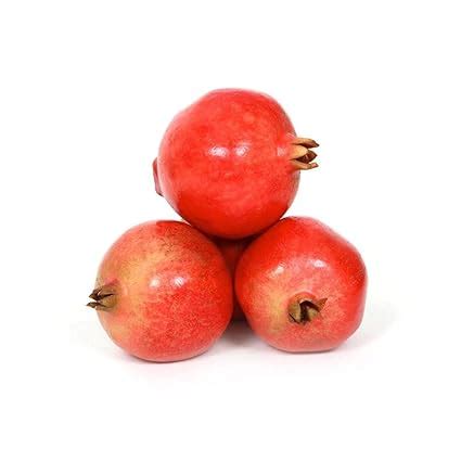 Pluckk Fresh Premium Pomegranates, 4Pcs (approx. 850 Gram +), Shiny ...