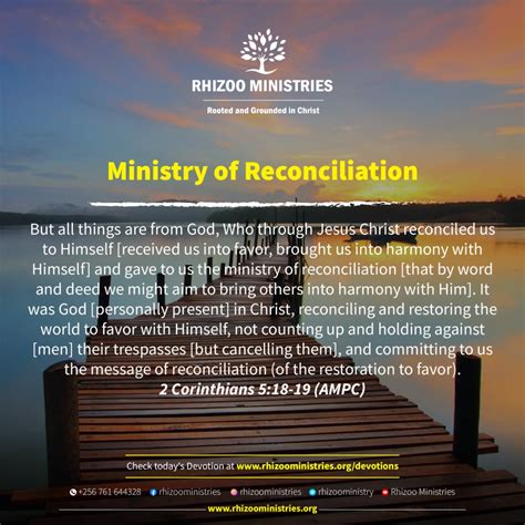 Ministry of Reconciliation – Rhizoo Ministries