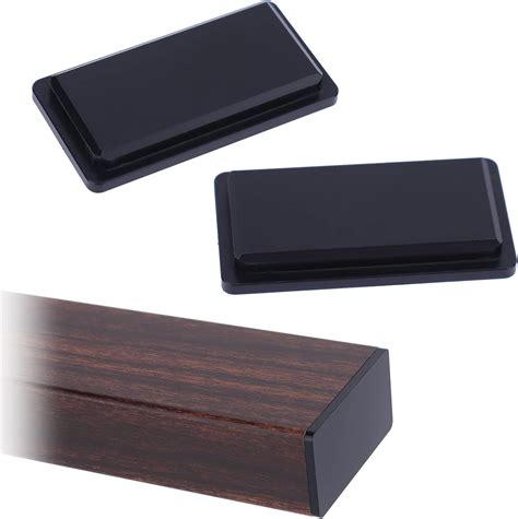 Buy Muzata 2Pack Deck Stair Railing Handrail Fitting, Black POM End Cap ...