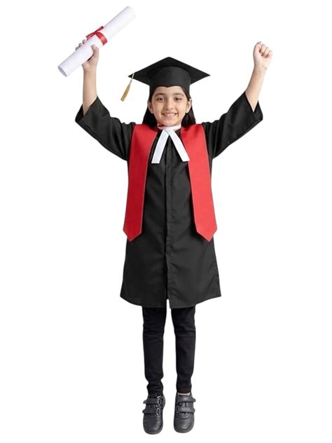 Buy ND - Graduation Gown Costume Set with Cap and Stole for Convocation ...