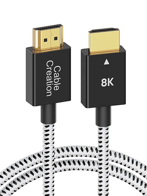 CableCreation HDMI to HDMI Cable 3.3 Feet, Braided 8K HDMI Cord 48Gbps ...