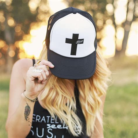 Cross Trucker Hat | Trucker hat, Hats for women, Outfits with hats