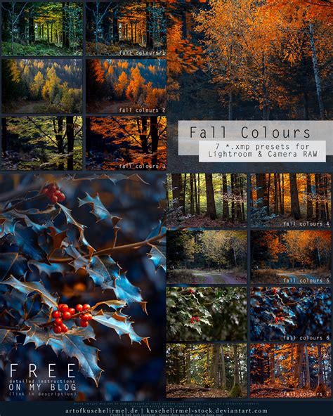 Fall Colours - Free Lightroom + CameraRAW Presets by kuschelirmel-stock ...