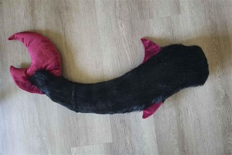 Black and Red Shark Tail - Etsy