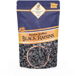 RAMDEV DELIGHT Black Raisins Seedless Dry Grapes kali kishmish dry ...