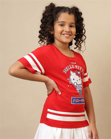 Hello Kitty Printed Oversized Fit Tshirt For Girls – Kidsville
