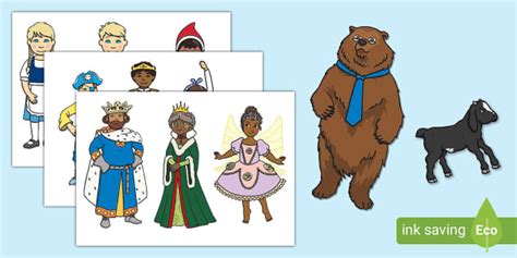 Storytelling Stick Puppets (teacher made) - Twinkl