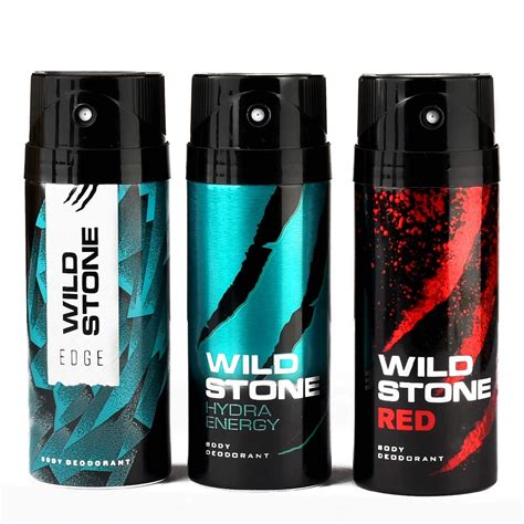 Buy Wild Stone Edge, Hydra Energy and Red Deodorants for Men, Fresh ...