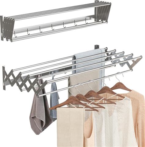 Amazon.com: LVETOLS Wall Mounted Drying Racks, Large 31.5" Stainless ...