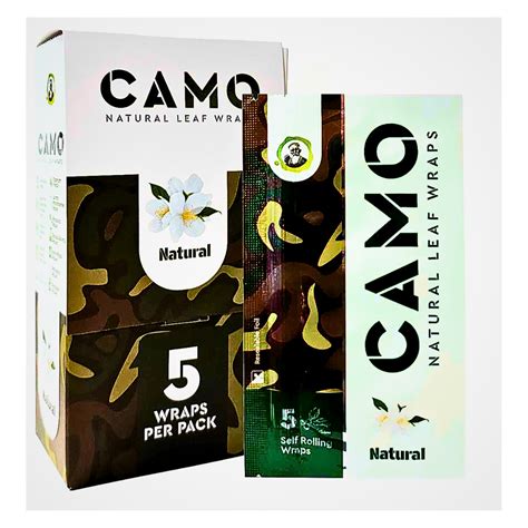 Camo Natural Leaf Wraps Natural 5 wraps per pack 0842 » Green Panther
