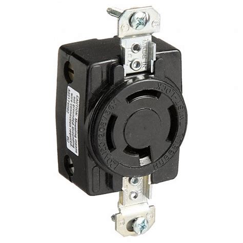Non-NEMA, 20 A, Locking Receptacle - 6C612|HBL7410B - Grainger