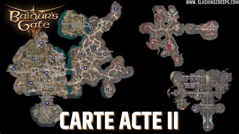 Carte Acte 2 Baldur’s Gate 3 - SlashingCreeps