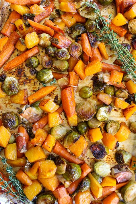 Maple Balsamic Roasted Vegetables - Chelsey Amer