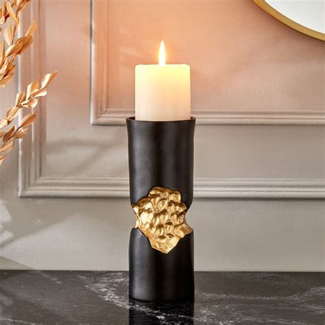 Buy Royale Zion Metal Pillar Candle Holder - Small from Home Centre at ...