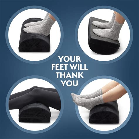 Buy Sky Solutions Under Desk Foot Rest - Memory Foam, Ergonomic ...