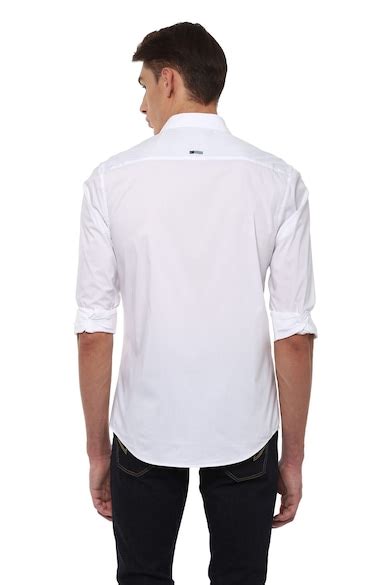 Buy Men White Full Sleeves Casual Shirt Online - 239017 | Peter England