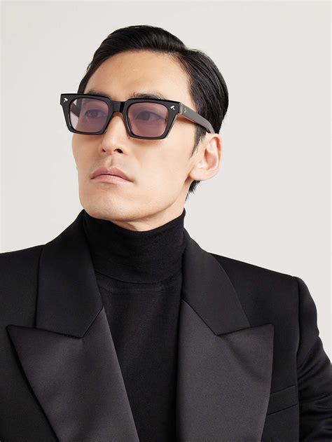 Black Quentin Square-Frame Acetate Sunglasses | JACQUES MARIE MAGE | MR ...