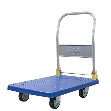 EQUAL 300kg Capacity Plastic Foldable Platform Trolley for Heavy Weight ...