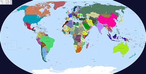 Political world map (de facto, labeled) - January 2023 : r/MapPorn