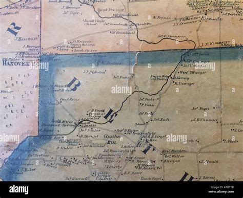 Detail of portions of Bethlehem and Lower Nazareth Townships in ...