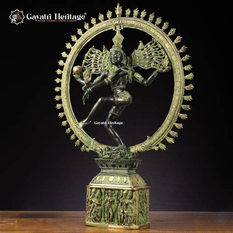 Brass Dancing Natrajan Sculpture – Symbol of Universal Rhythm | Gayatr ...