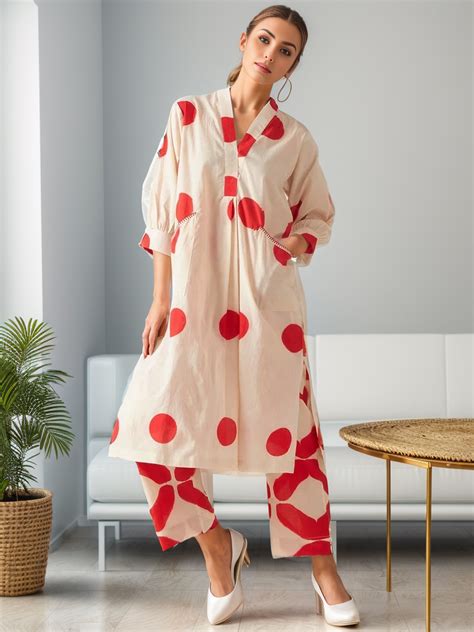 Polka Kurta Set – Bandhani Jaipur