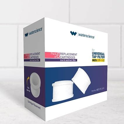 Waterscience Kitchen Tap Filter Replacement Cartridge (Pack Of 6) For ...