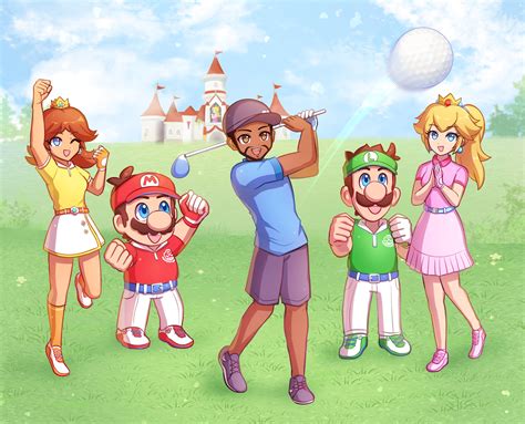 Mario And Luigi And Peach And Daisy