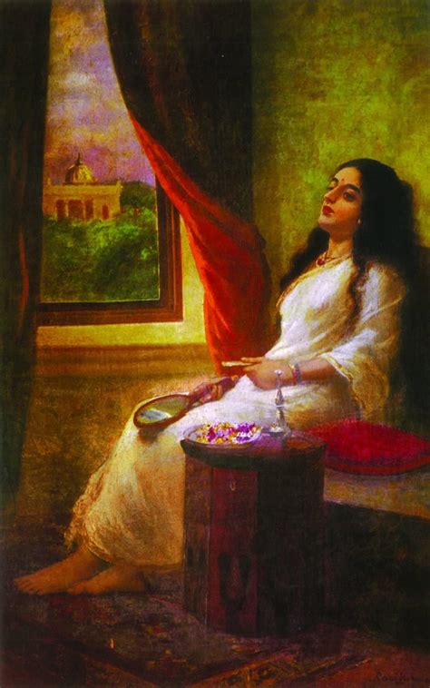 SCPmarts Canvas Print The Coquette Raja Ravi Varma Paintings |Canvas ...