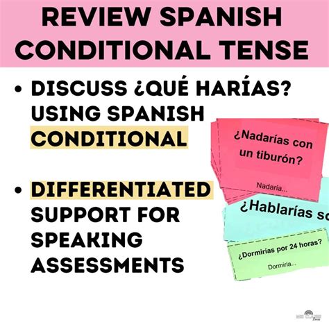 Conditional Tense Spanish Conversation Cards - Mis Clases Locas