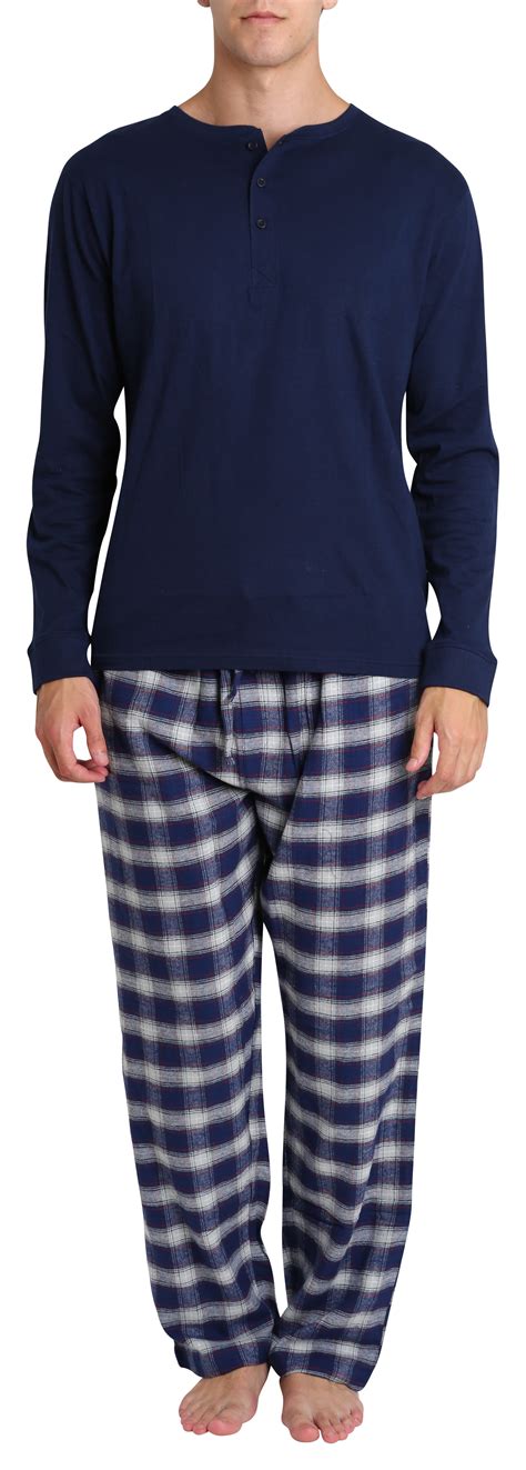 Adult Men's Flannel Pajama Jammies Big Tall Pant Long Sleeve Cotton ...