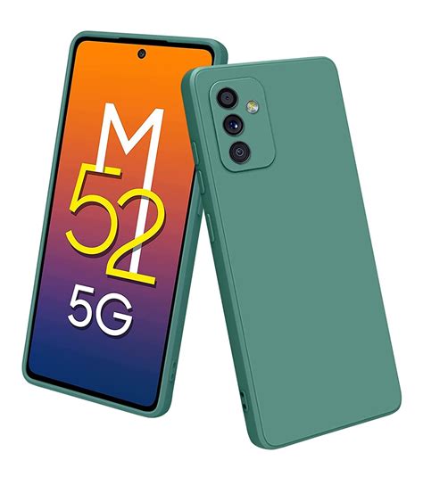 TRUEUPGRADE Liquid Silicone Designed Case Cover for Samsung Galaxy M52 ...